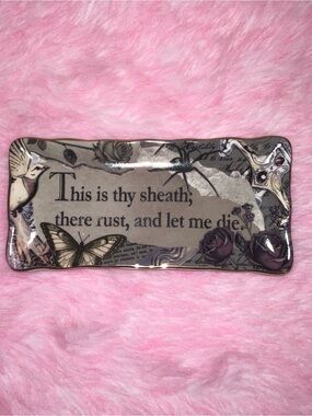 Ashland Shakespeare Romeo and Juliet jewelry trinket plate tray Victorian goth
